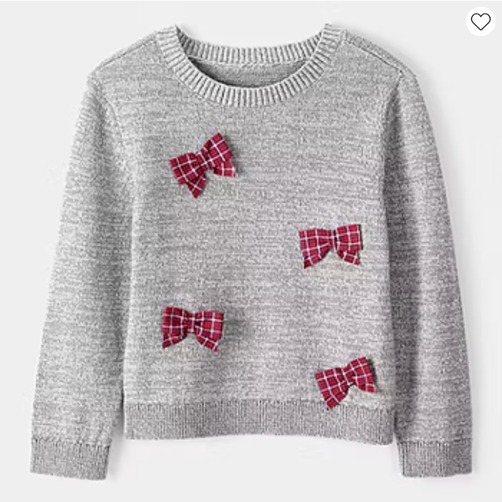 Carter's Bow Cotton Long-Sleeve Sweater